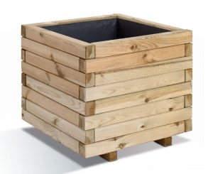 Jardinière carrée en bois