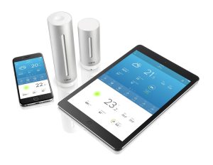 Station météo Netatmo, reliée à votre smartphone